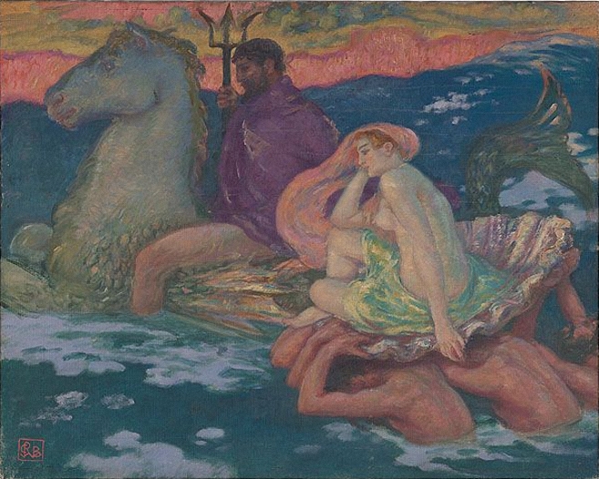 Poseidon And Amphitrite by Rupert Bunny